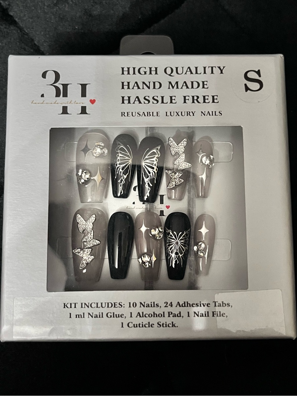 ЗН Handmade Butterfly Press On Nails